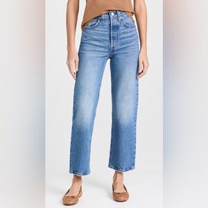 Levi’s Ribcage Straight Ankle Blue Jeans